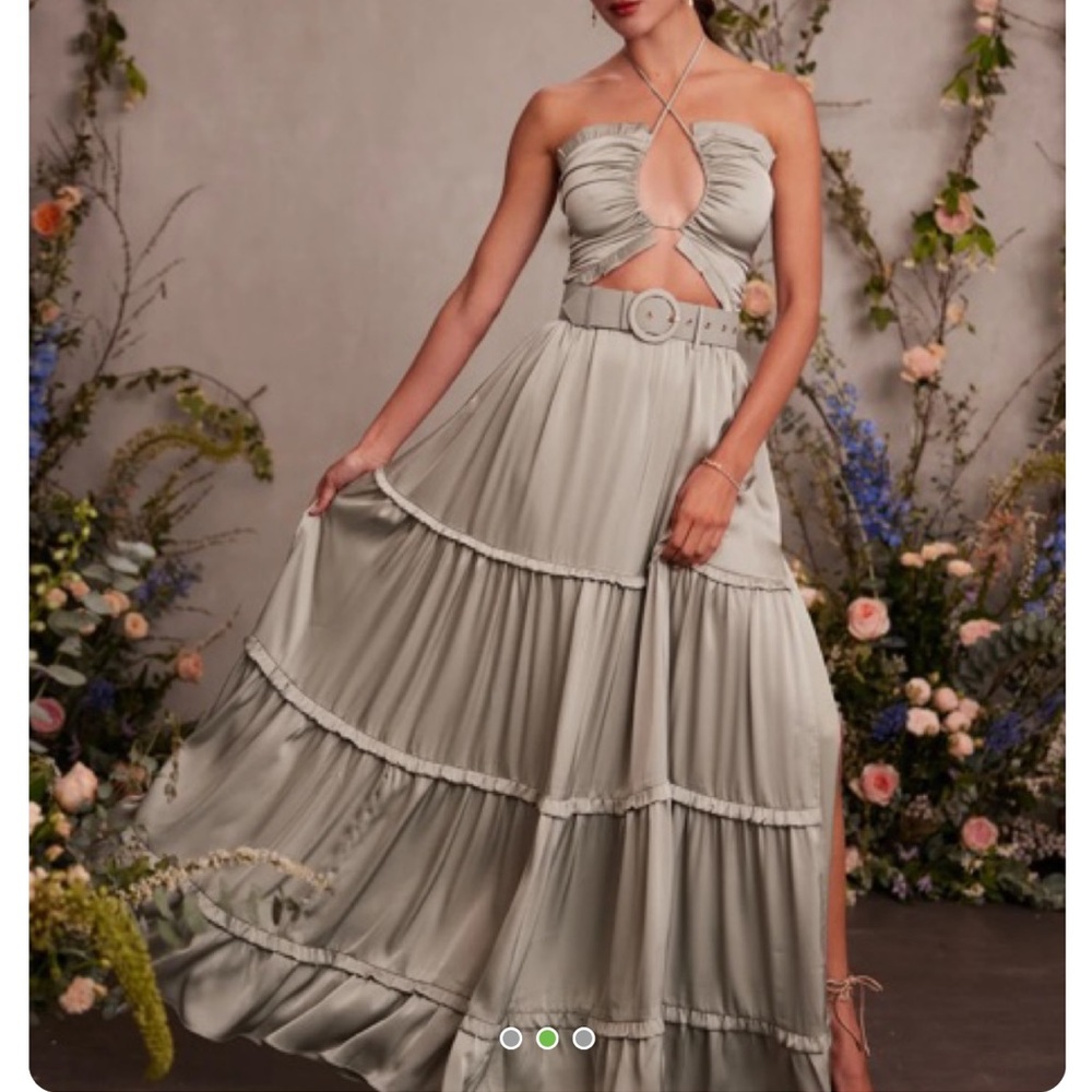 V Chapman Penelope Dress in Sage